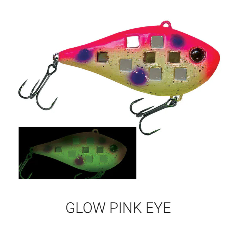 Load image into Gallery viewer, REEF RUNNER CRANKBAIT 3-16 / Glow Pink Eye Acme Reef Runner Flash Shad Rattle Bait
