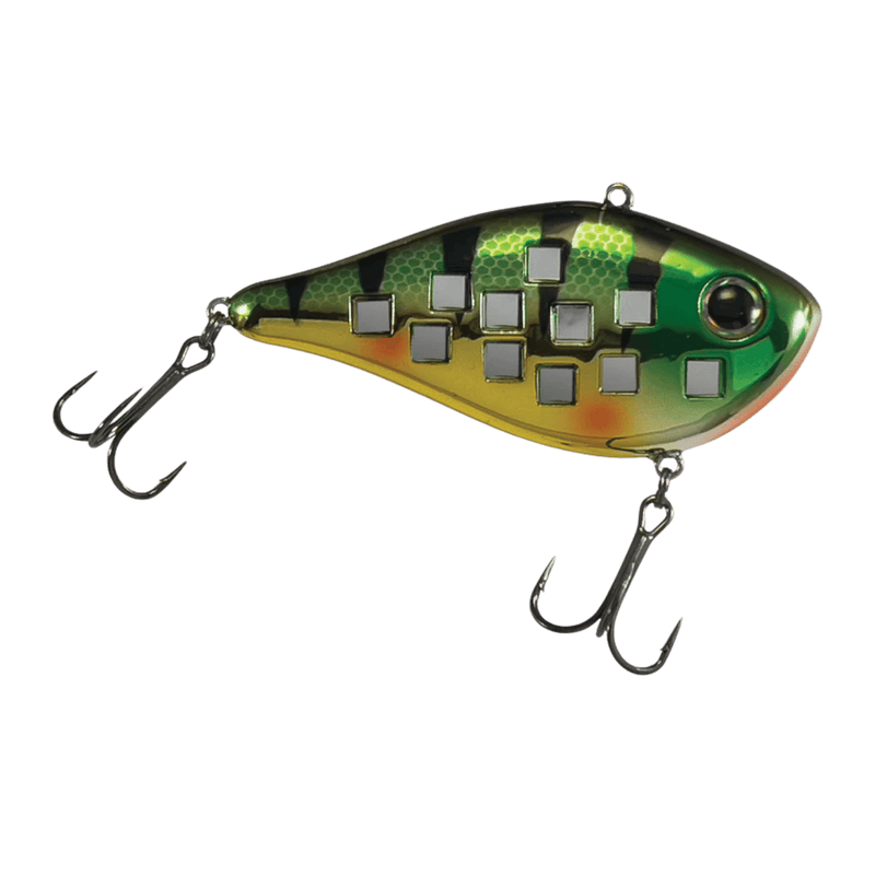 Load image into Gallery viewer, REEF RUNNER CRANKBAIT 3-16 / Perch Tiger Reef Runner Flash Shad Rattle Bait
