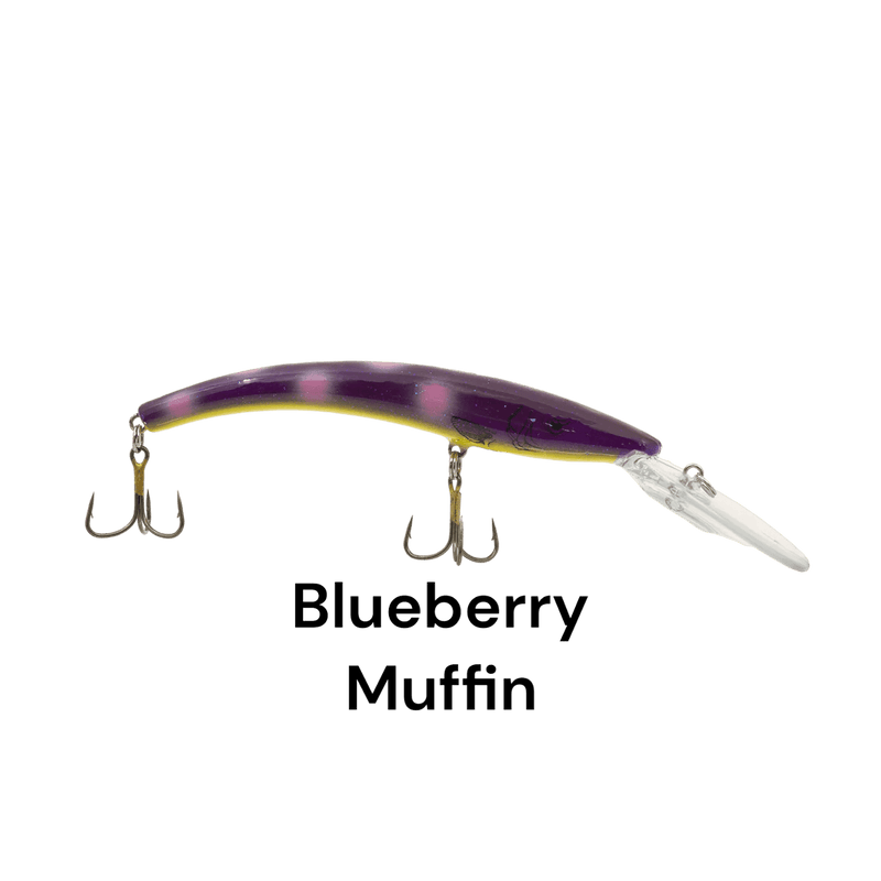 Load image into Gallery viewer, REEF RUNNER DEEP DIVER BLUEBERRY MUFFIN | FRONT VIEW | FISHING WORLD CANADA
