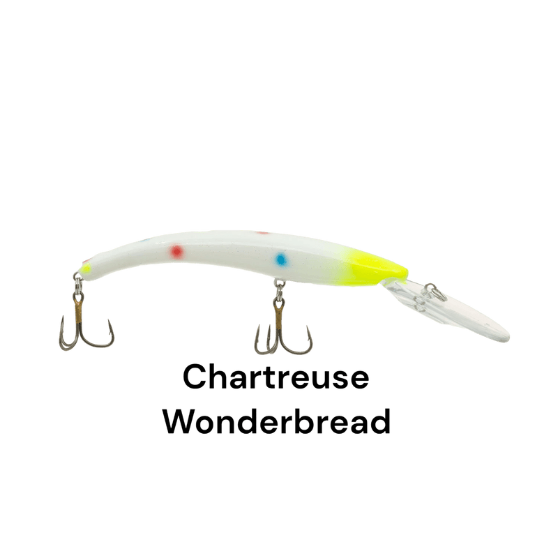 Load image into Gallery viewer, REEF RUNNER DEEP DIVER CHARTREUSE WONDERBREAD | FRONT VIEW | FISHING WORLD CANADA
