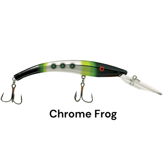 REEF RUNNER DEEP DIVER CHROME FROG | FRONT VIEW | FISHING WORLD CANADA