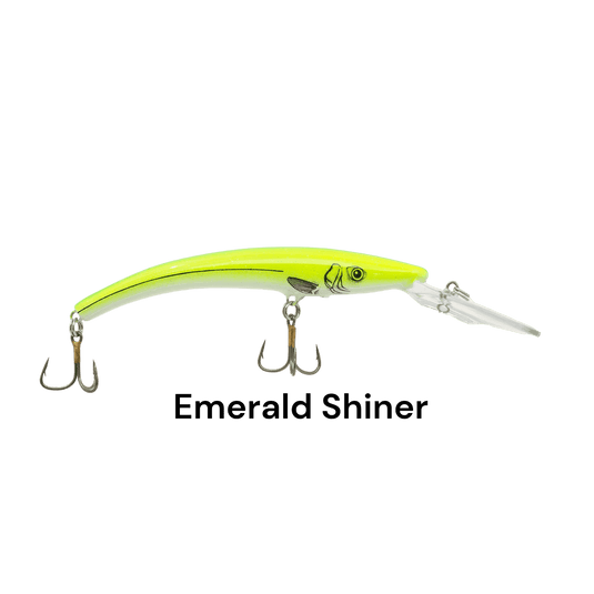 REEF RUNNER DEEP DIVER EMERALD SHINER | FRONT VIEW | FISHING WORLD CANADA