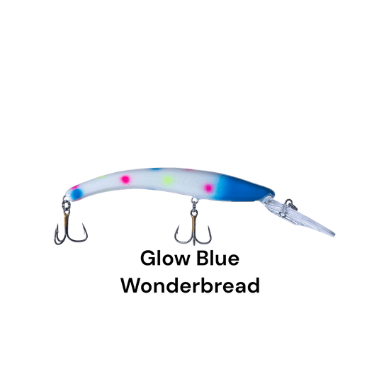 REEF RUNNER DEEP DIVER GLOW BLUE WONDERBREAD | FRONT VIEW | FISHING WORLD CANADA
