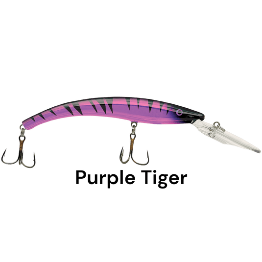 REEF RUNNER DEEP DIVER PURPLE TIGER | FRONT VIEW | FISHING WORLD CANADA