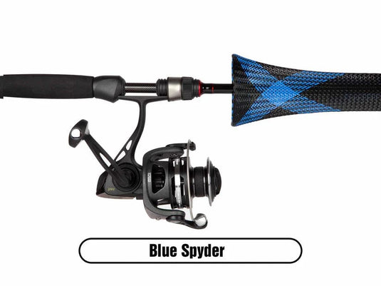 ROD GLOVE ROD ACCESSORIES Blue Spyder Rod Glove Spinning Rod Covers