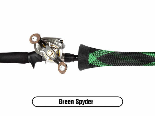 ROD GLOVE ROD ACCESSORIES Green Spyder Rod Glove Casting Rod Covers