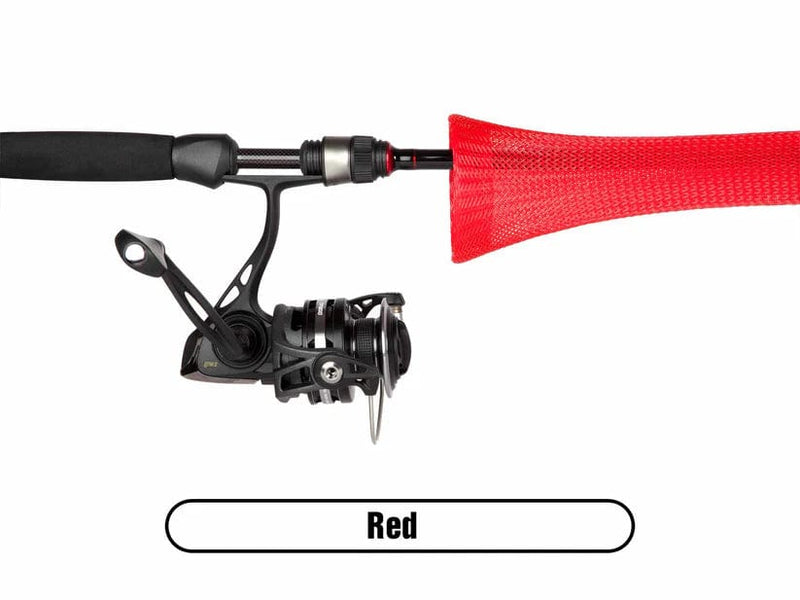 Load image into Gallery viewer, ROD GLOVE ROD ACCESSORIES Red Rod Glove Spinning Rod Covers
