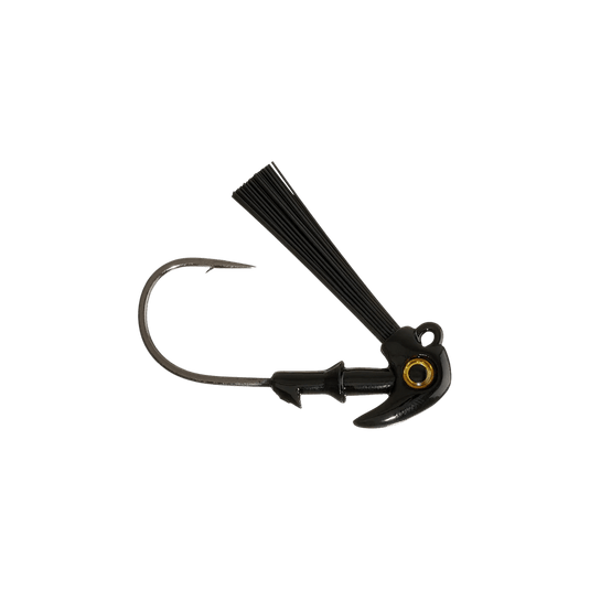 ROWDY BUZZ LURES BASS JIGS 1-4 / Black Rowdy Buzz Hammer Jig