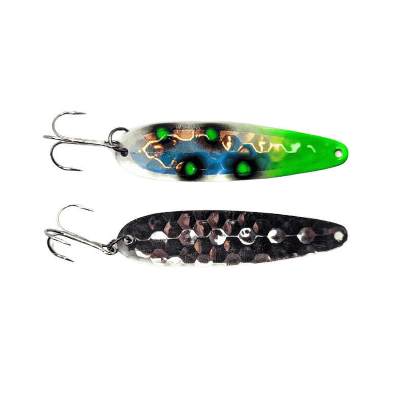 Load image into Gallery viewer, SALMON CANDY TROLLING SPOONS UV Booger Nose SG Salmon Candy Standard Spoon
