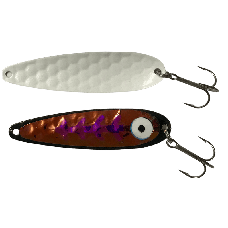 Load image into Gallery viewer, SALMON CANDY TROLLING SPOONS UV Raspberry Alter E Salmon Candy Standard Spoon
