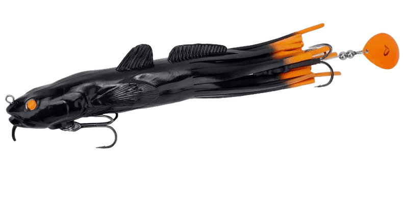 Load image into Gallery viewer, SAVAGE 3D MUSKY/PIKE Black Orange Flash Savage Gear 3D Burbot Tube
