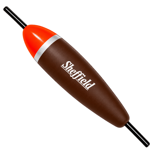 SHEFFIELD BOBBERS/FLOATS Sheffield Balsa Float Single (Orange/Brown)