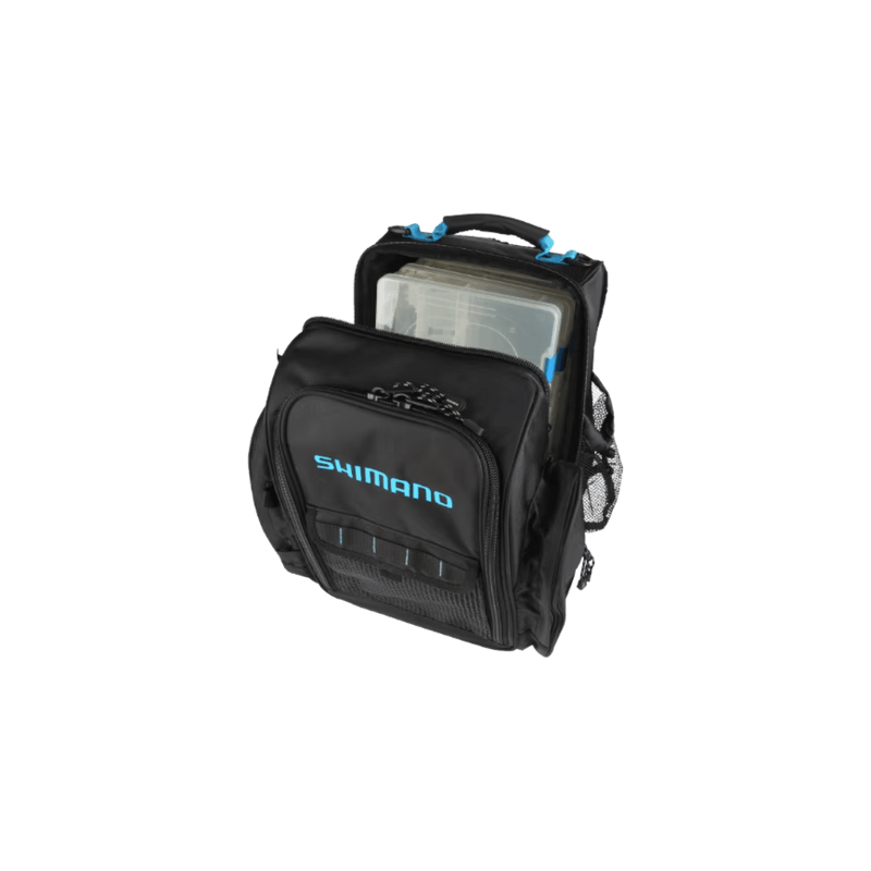 Load image into Gallery viewer, SHIMANO TACKLE BAGS Shimano Blackmoon Backpack Tackle Bag

