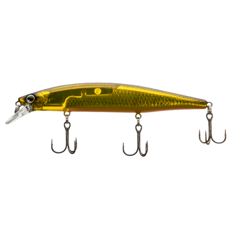 Load image into Gallery viewer, SHIMANO WORLD MINO 115 / Black Gold Shimano World Minnow Flash Boost
