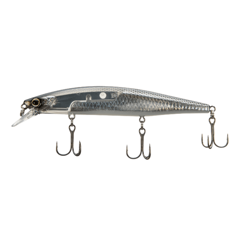 Load image into Gallery viewer, SHIMANO WORLD MINO 115 / Black Silver Shimano World Minnow Flash Boost
