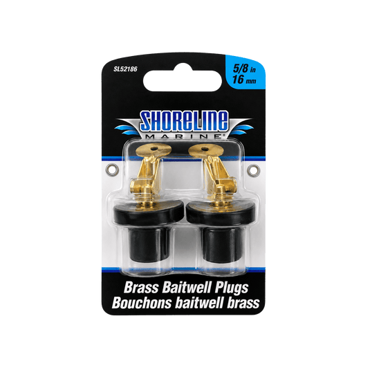 SHORELINE MARINE MISC Shoreline Marine Brass Baitwell Plugs