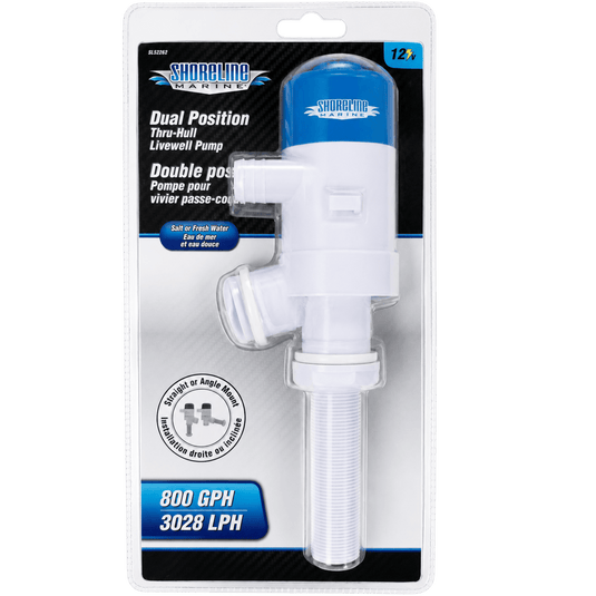 SHORELINE MARINE MISC Shoreline Marine Dual Position Thru-Hull Livewell Pump
