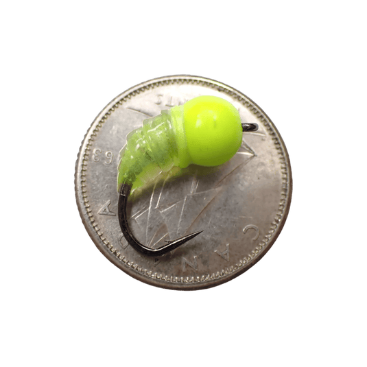 SI FLIES TUNGSTEN SIMCOE BUG Large / FL Chartreuse Si Flies Tungsten Simcoe Bug