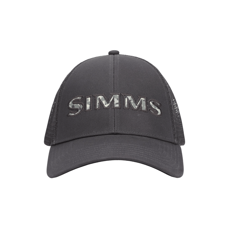 Load image into Gallery viewer, SIMMS HATS BECF Slate Simms Single Haul Trucker - Back Eddy Camo Fill
