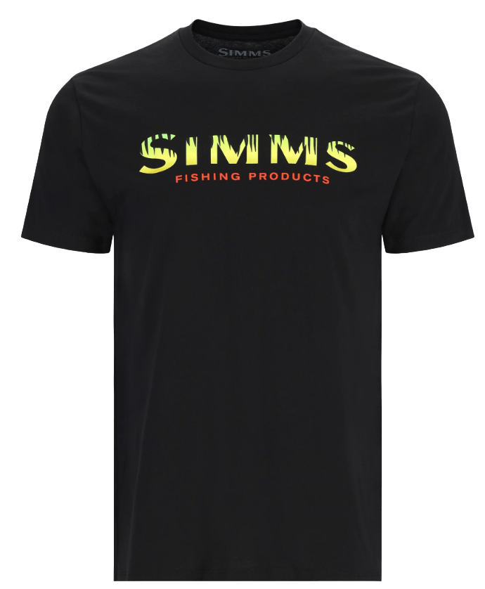 Load image into Gallery viewer, SIMMS SHIRTS/HOODIES Black-Neon / Medium Simms Logo T-Shirt
