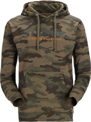 Load image into Gallery viewer, SIMMS SHIRTS/HOODIES Woodland Camo / Large Simms Logo Hoody
