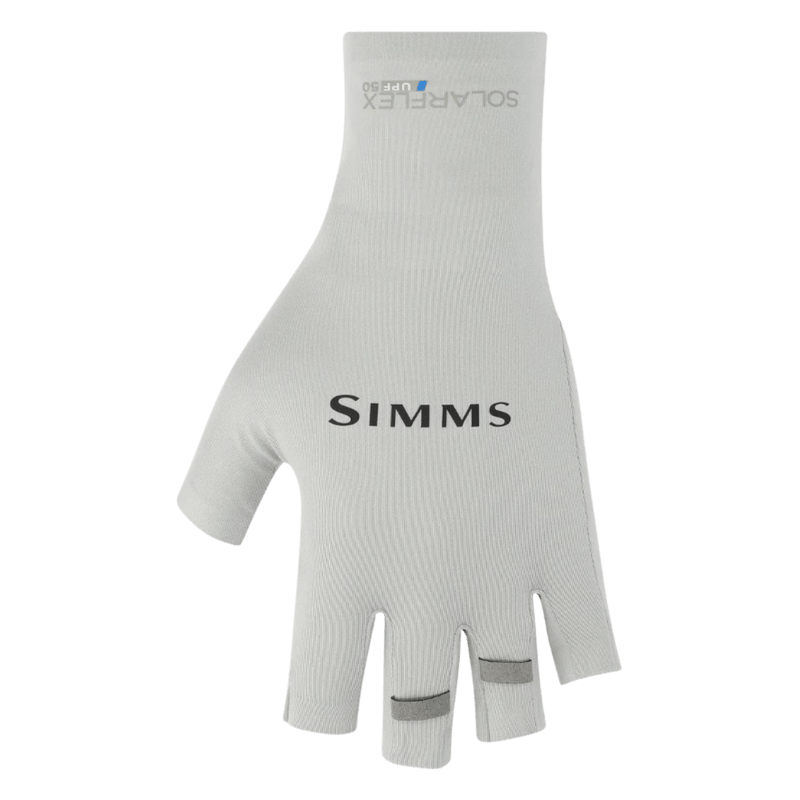 Load image into Gallery viewer, SIMMS SUN WEAR Sterling / Medium Simms Solarflex Half Finger Sun Gloves
