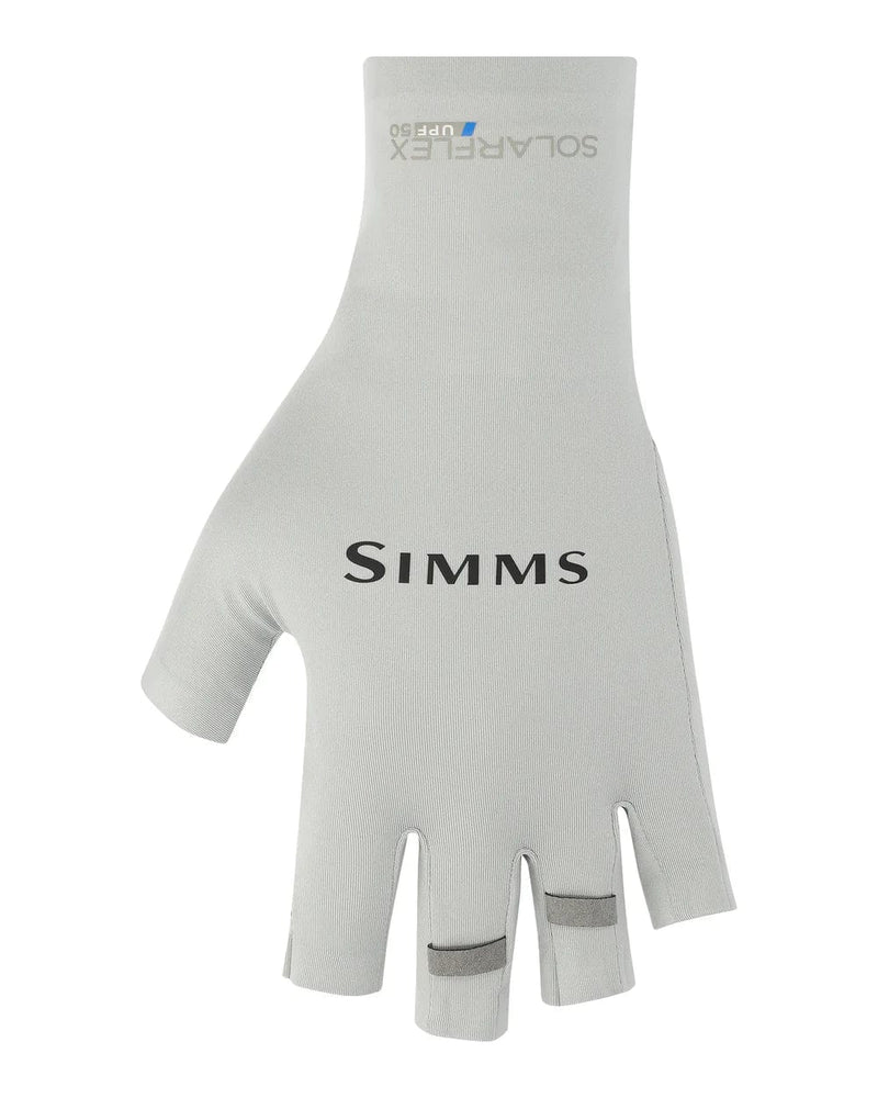 Load image into Gallery viewer, SIMMS SUN WEAR Sterling / Medium Simms Solarflex Half Finger Sun Gloves
