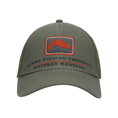 SIMMS Uncategorised Smokey Olive Simms Trout Icon Trucker Hat