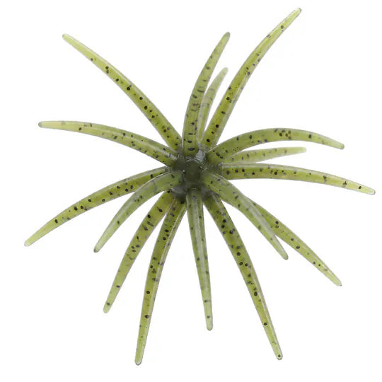 Load image into Gallery viewer, SKINNY BEAR URCHIN / DICE BAITS 10MM / Watermelon Green Pumpkin Skinny Bear Tackle Shake 'Em Up Urchin Bait
