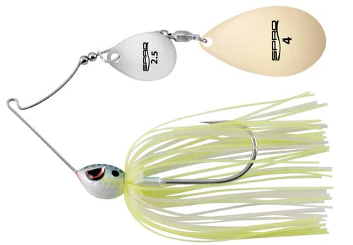 Load image into Gallery viewer, SPRO Uncategorised 3-8 / Chartreuse White Spro Thumper Spinnerbait
