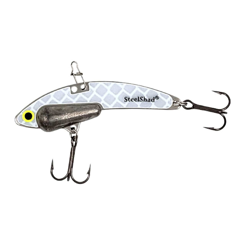 Load image into Gallery viewer, STEELSHAD BLADE BAIT 1-2 / Glow Silver Steel Shad Blade Bait
