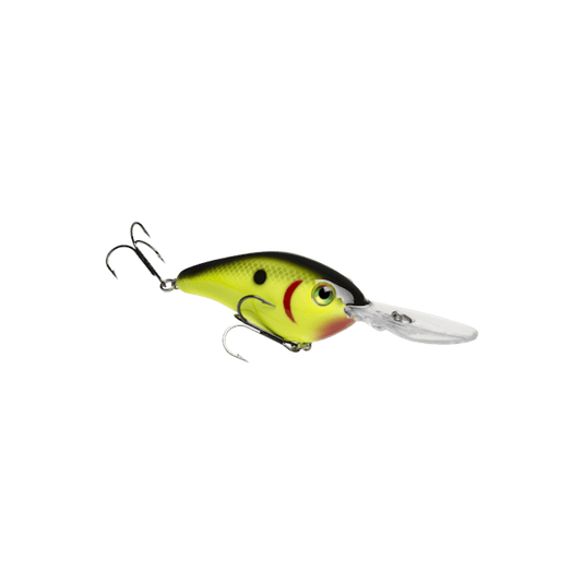 STRIKE KING CRANKBAIT Chartreuse Black Back Strike King 6XD Crankbait