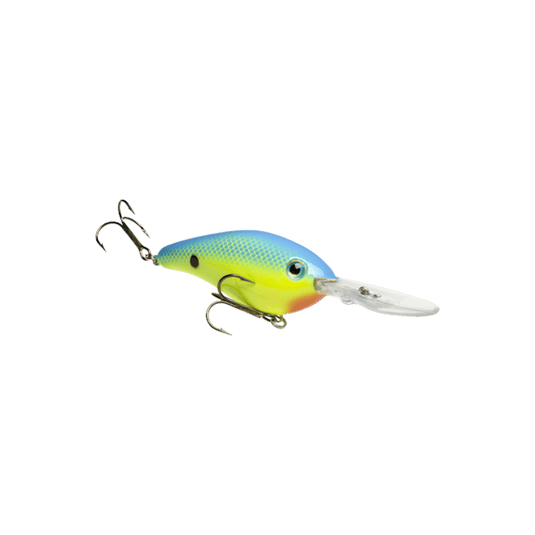 STRIKE KING CRANKBAIT Chartreuse Powder Blue Strike King 6XD Crankbait