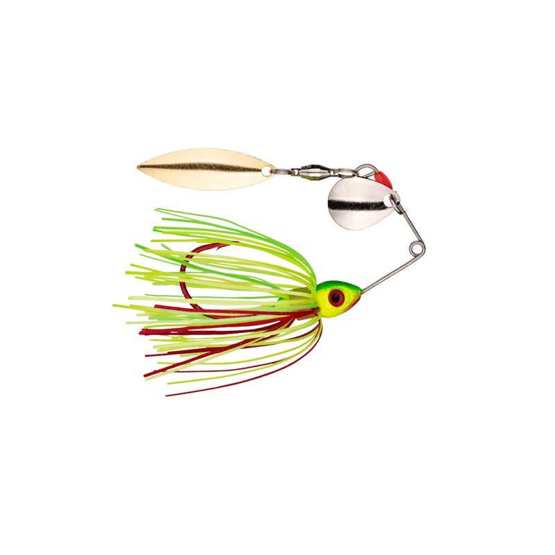Load image into Gallery viewer, STRIKE KING SPINNERBAIT/BUZZBAIT Bleeding Firetiger Strike King Bleeding Bait Mini-King Spinnerbait
