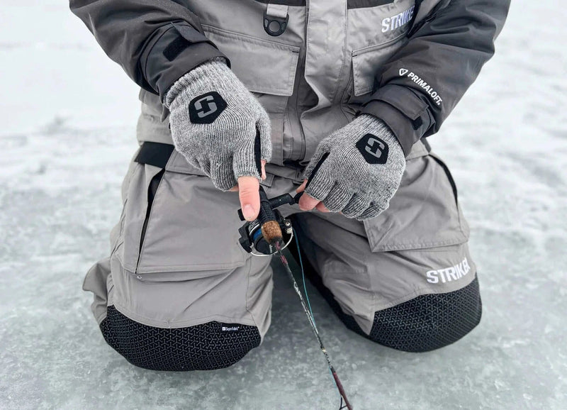 Load image into Gallery viewer, STRIKER ICE FISHING HEAD WEAR / GLOVES Striker Wool Half Finger Glove

