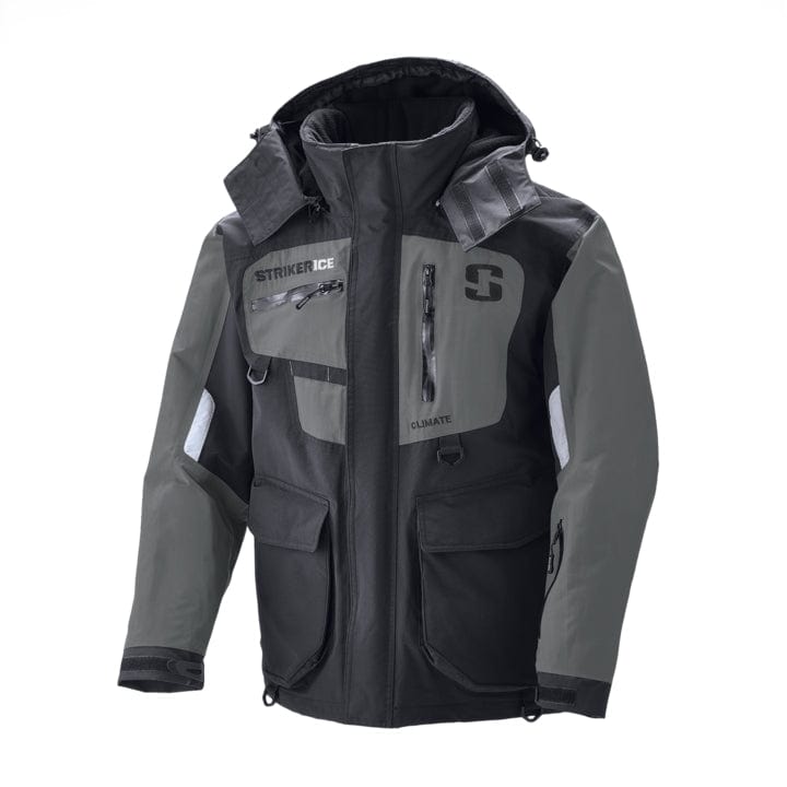 Load image into Gallery viewer, STRIKER ICE FISHING JACKETS / BIBS Small Striker Climate Jacket, Black Grey
