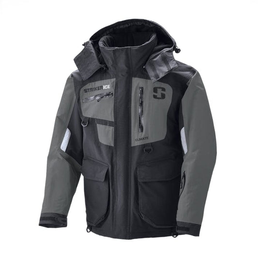 STRIKER ICE FISHING JACKETS / BIBS Small Striker Climate Jacket, Black Grey