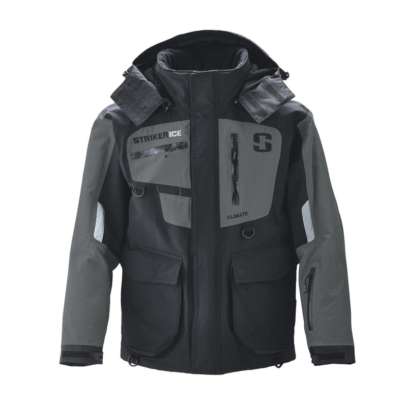 Load image into Gallery viewer, STRIKER ICE FISHING JACKETS / BIBS Small Striker Climate Jacket, Black Grey
