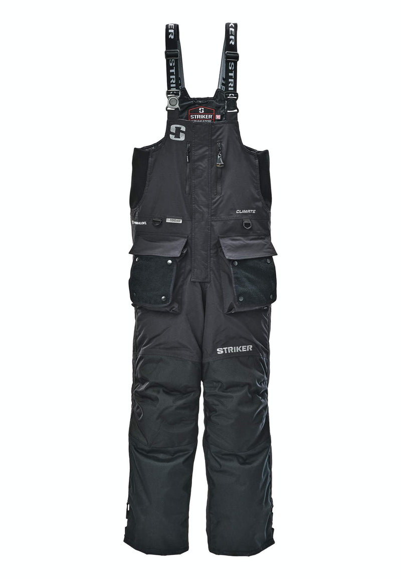 Load image into Gallery viewer, STRIKER ICE FISHING JACKETS / BIBS Striker Climate Bib Black 2025
