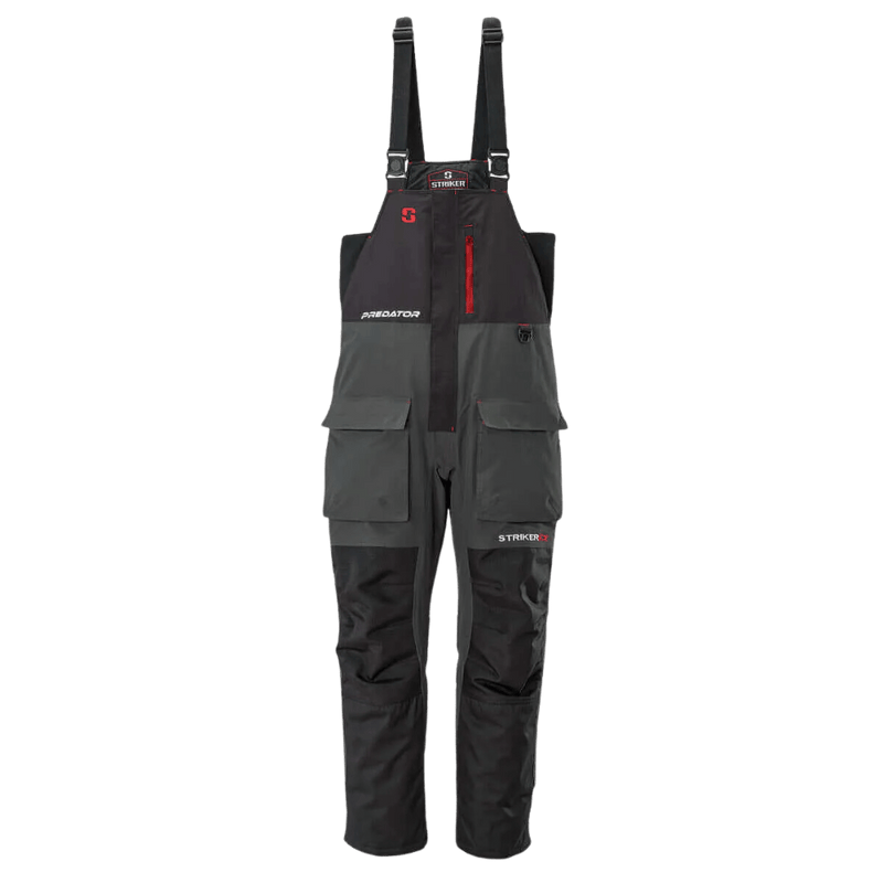 Load image into Gallery viewer, STRIKER ICE FISHING JACKETS / BIBS Striker Predator Bibs (Black/Charcoal)
