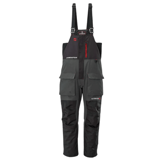 STRIKER ICE FISHING JACKETS / BIBS Striker Predator Bibs (Black/Charcoal)