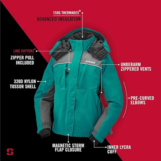 STRIKER PRISM JACKET 10 Striker Womens Prism Jacket Emerald Teal