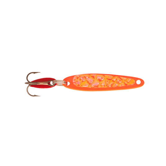 SWEDISH PIMPLE ICE SPOONS 6 Orange Ice Swedish Pimple Spoons (Special Purchase)