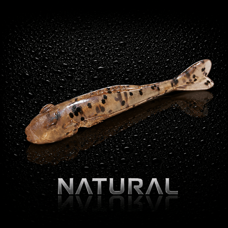 Load image into Gallery viewer, TACT FISH GEAR PANFISH 2.25" / Natural Tactical Fishing Gear 2.25" Sniper Goby
