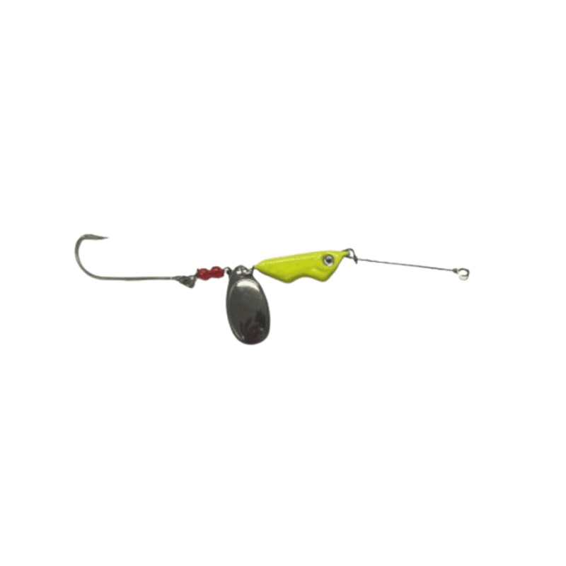 Load image into Gallery viewer, THREE D WORM HARNESS 3-4oz / Fluor. Yellow Three D Weight Forward Spinner
