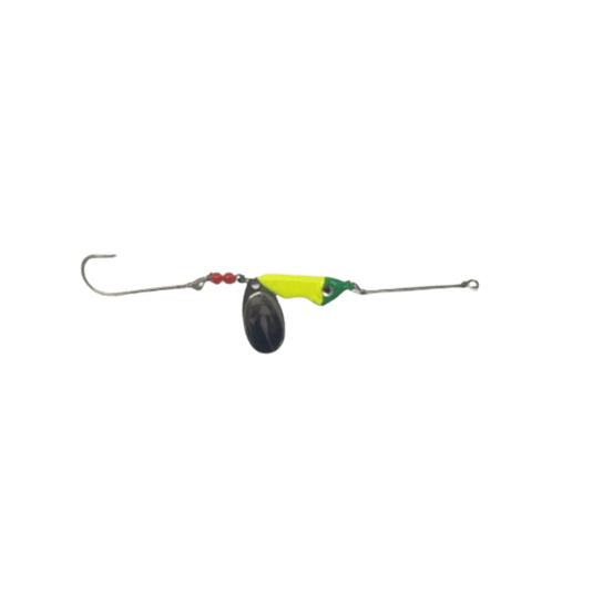THREE D WORM HARNESS 3-4oz / Lemon-Lime Three D Weight Forward Spinner