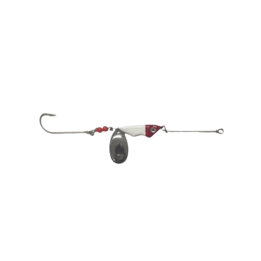 THREE D WORM HARNESS 3-4oz / Red-Wht Three D Weight Forward Spinner