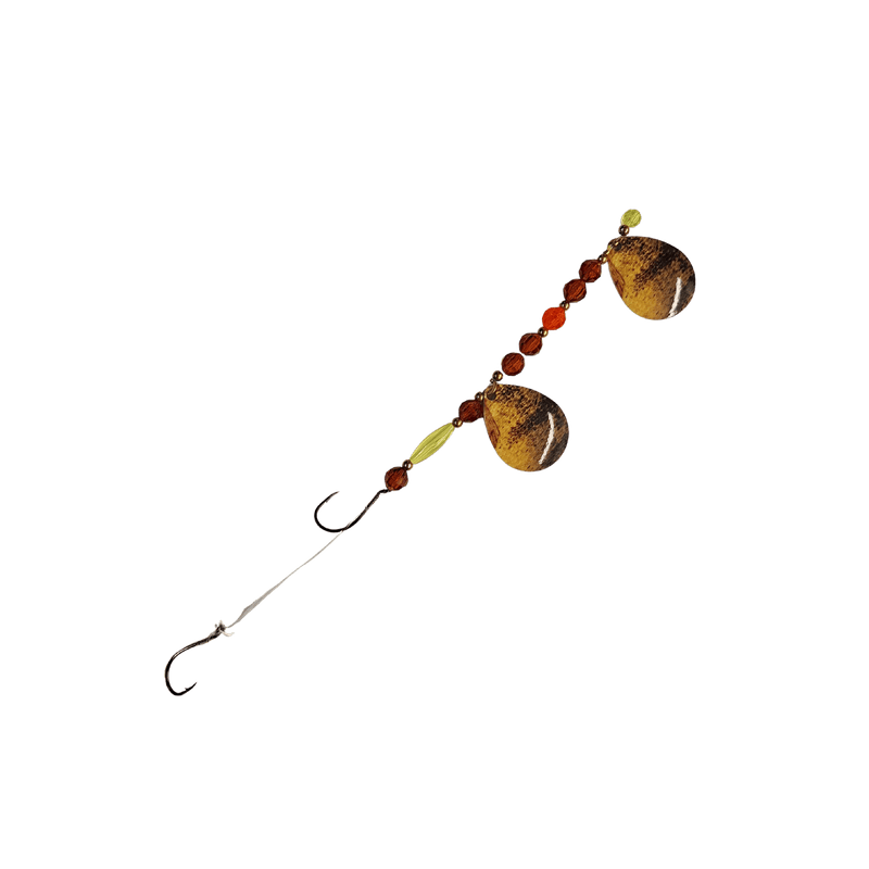 Load image into Gallery viewer, THREE D WORM HARNESS CT5 / Lake Erie Forage Perch (PRCH) Three D Worm Harness Double Blade
