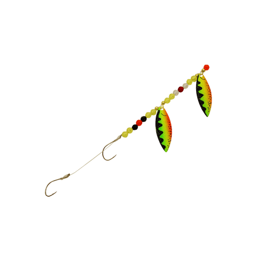 THREE D WORM HARNESS FTGR Three D Tandem Willow Leaf Blade Worm Harness