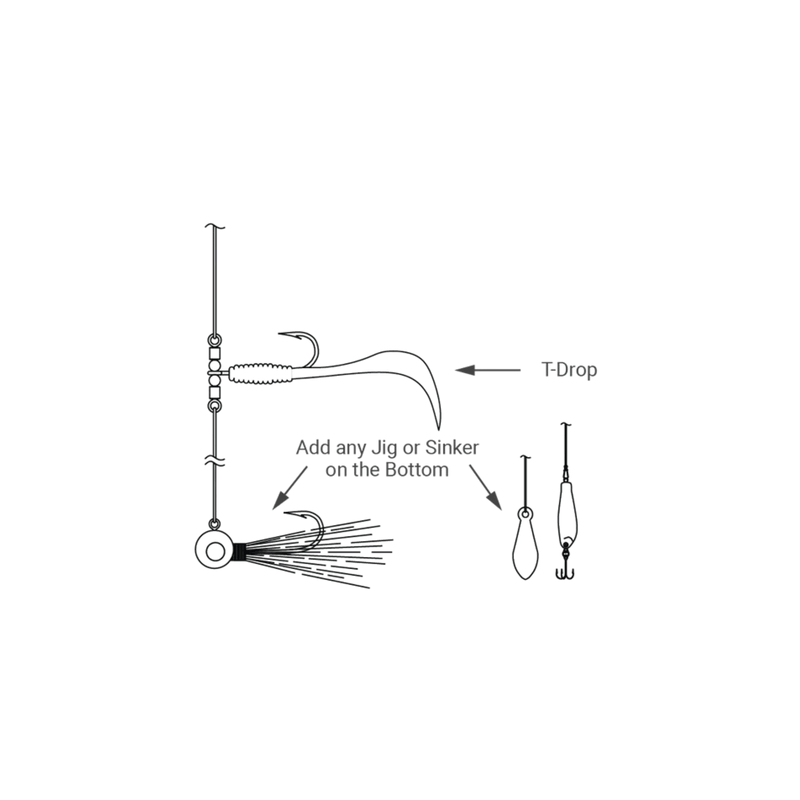 Load image into Gallery viewer, THUNDERMIST DROP SHOT HOOKS Thundermist T-Drop
